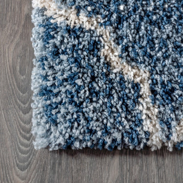 Susa Ogee Moroccan Trellis Shag Area Rug